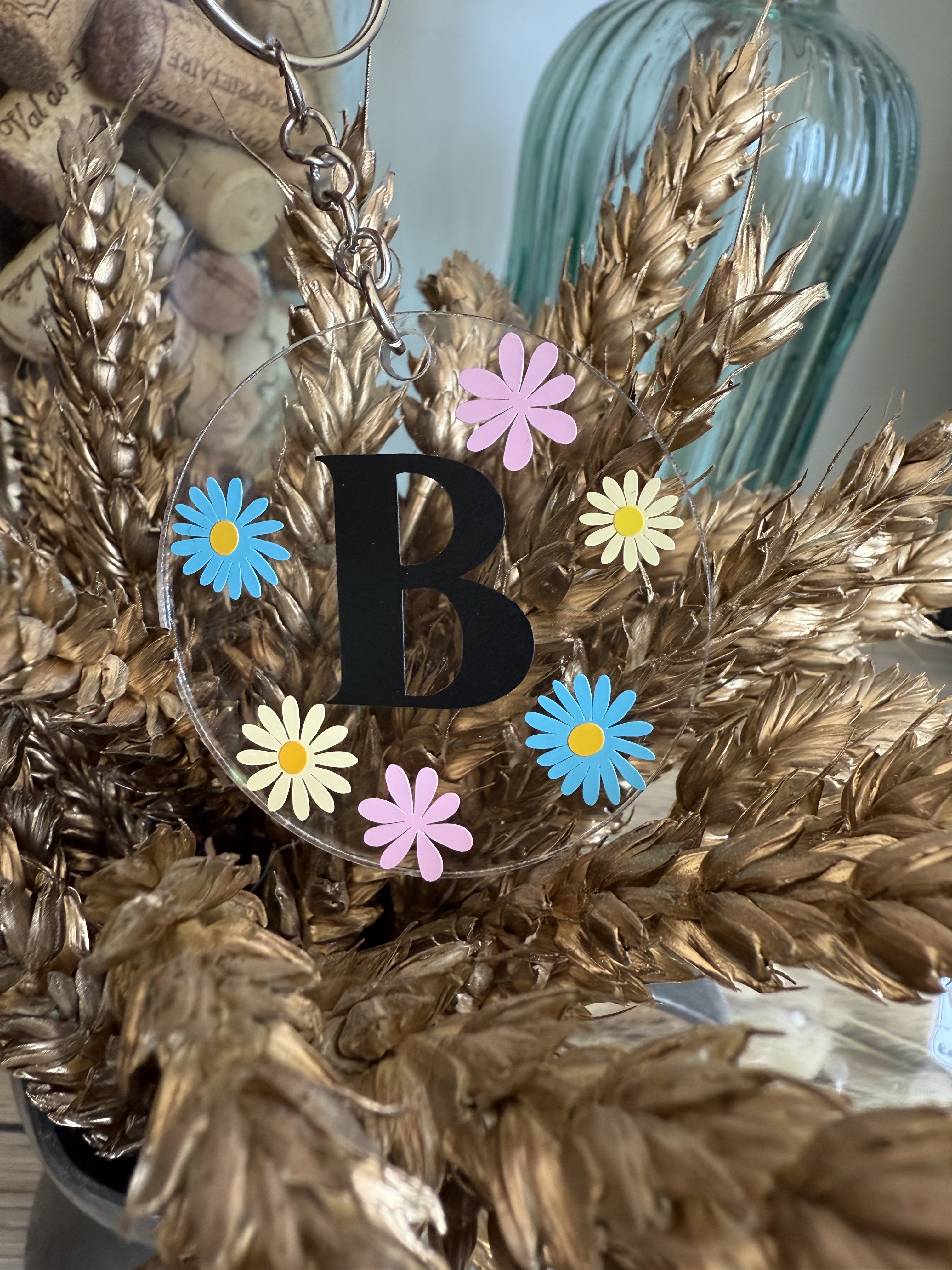 Porte clé Fleurs
